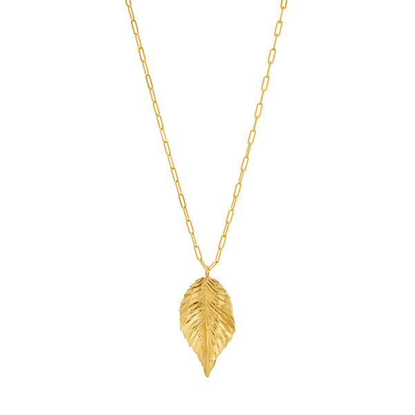 JORDAN LEAF DROP NECKLACE