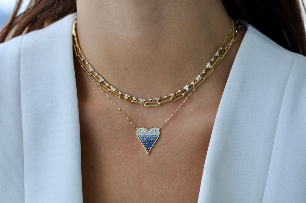 BELLA OMBRE HEART NECKLACE