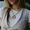 CHARLOTTE CHAIN DISC NECKLACE