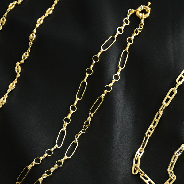 SYDNEY OVAL/ROUND CHAIN LINK -  BRACELET / NECKLACE