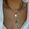 SARAH OMBRE TAG NECKLACES