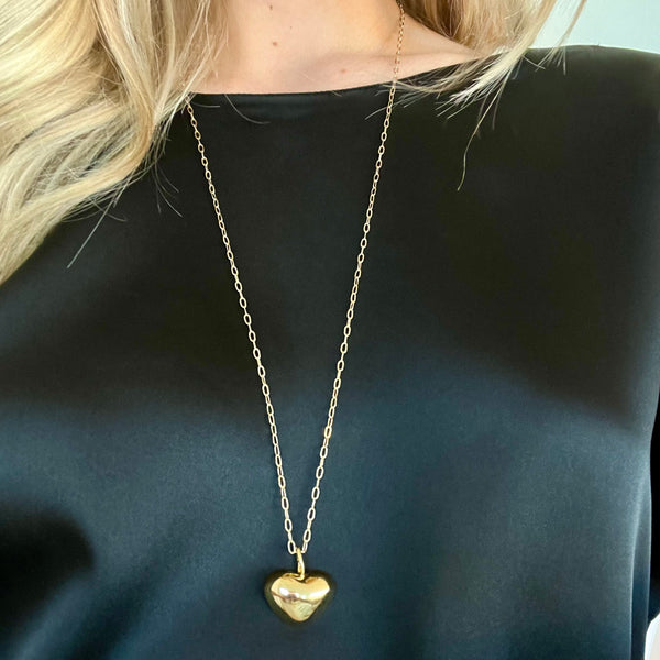 ALEX PUFFY HEART NECKLACE