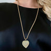 DREAM BIG-  MANTRA HEART NECKLACE