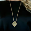 FOREVER MANTRA HEART NECKLACE