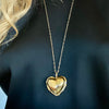 ALEXANDRA PUFFY  HEART NECKLACE