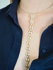 HAYLEY PUFF  MARINER LINK DROP NECKLACE