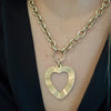 LANI FLUTED HEART - PENDANT ONLY