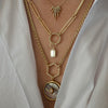 CARTER MOTHER OF PEARL BURST DISC NECKLACE