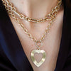 LANI FLUTED HEART - PENDANT ONLY