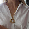 CHARLOTTE CHAIN DISC NECKLACE