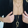 MIRA SNAKE LOOP NECKLACE