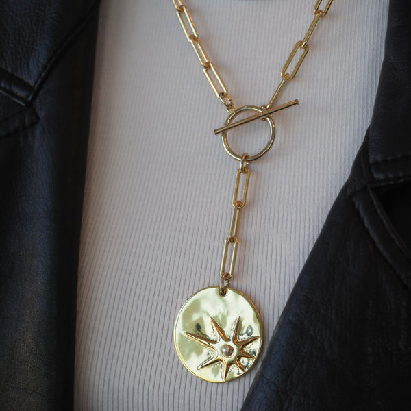 HAZEN  BURST DISC NECKLACE