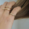 AMELIA GOLD INLAY DIAMOND BAND  RING