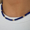 BLUE SKIES AHEAD - LAPIS LAZULI  BEADED NECKLACE