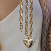 LISSA PUFFED  HEART NECKLACE