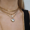 LISSA PUFFED  HEART NECKLACE