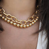 ZANDER GOLD BALL BEADED NECKLACE