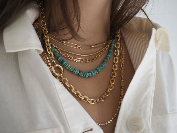 CARA OPEN CHAIN LINK NECKLACE