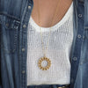 CHARLOTTE CHAIN DISC NECKLACE + BELT