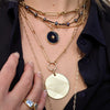 SABRINA ENAMEL BURST DISC NECKLACE