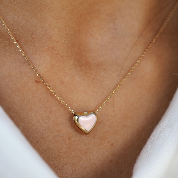 ANNABELLE HEART NECKLACE - ENAMEL