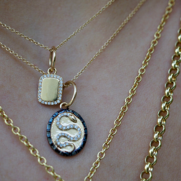 JESS SNAKE DISC NECKLACE