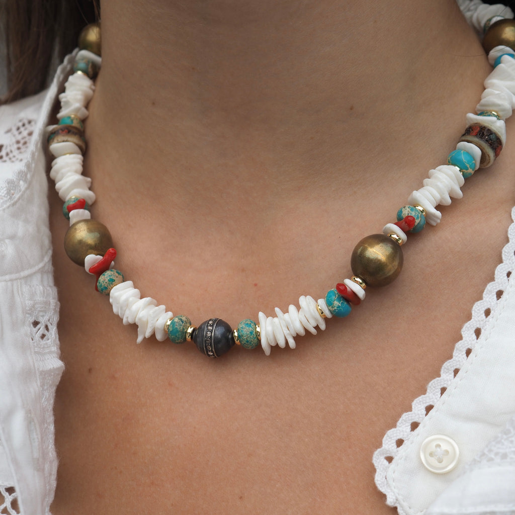 IT'S ALWAYS SUMMER SOMEWHERE - BEADED NECKLACE