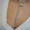 ZOE BAGUETTE DROP NECKLACE