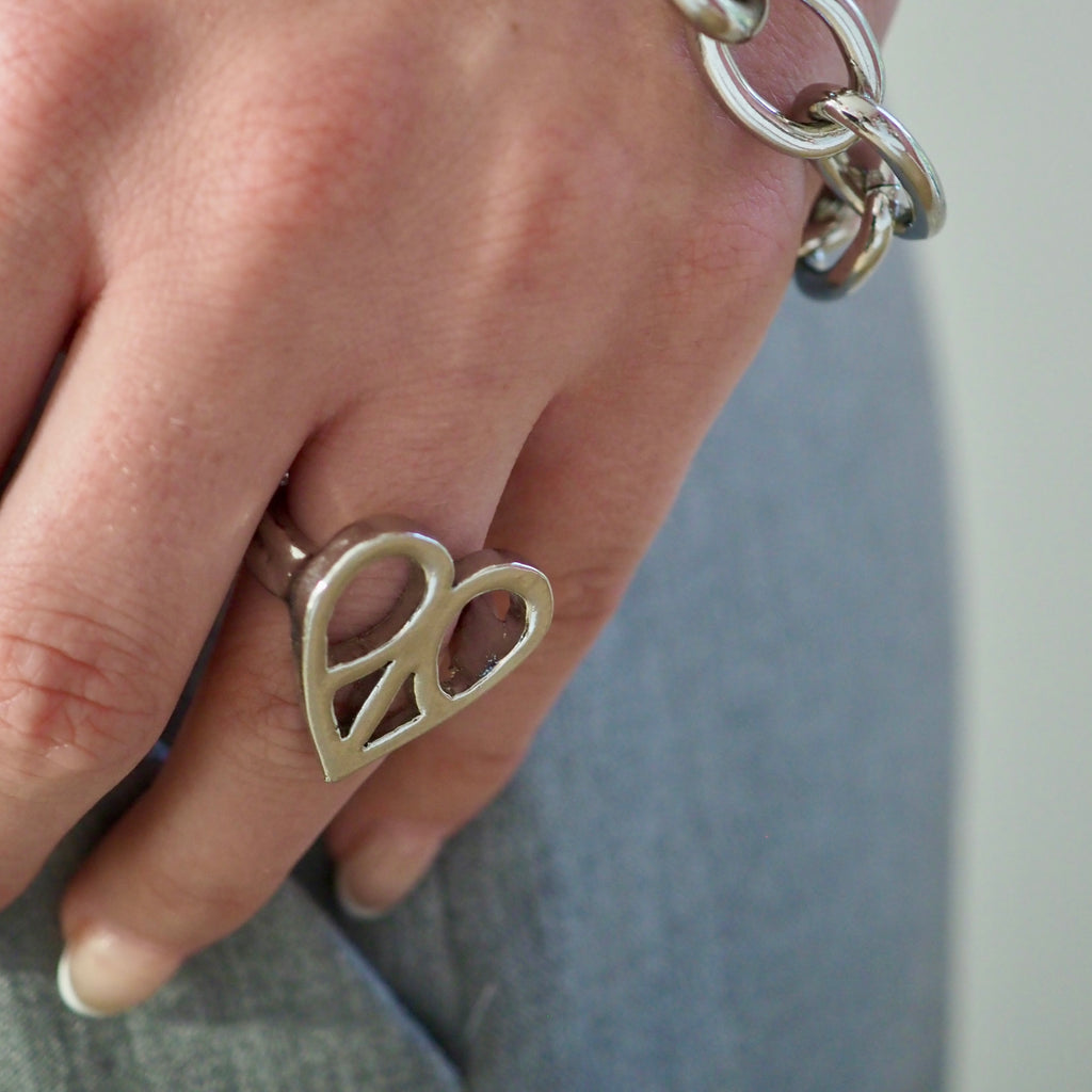 PEACE HEART RINGS