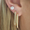 PAMMIE  OVAL HOOP EARRINGS