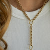 BRETT ROLO CHAIN Y/ LARIAT DROP NECKLACES