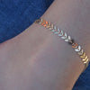 JUILIA CHEVRON CHAIN LINK ANKLET