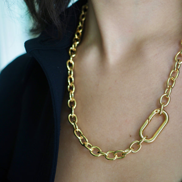 RAQUEL - ROLO LINK CHAIN NECKLACE