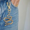 JAYMEE SNAKE BAG + JEAN CHARM