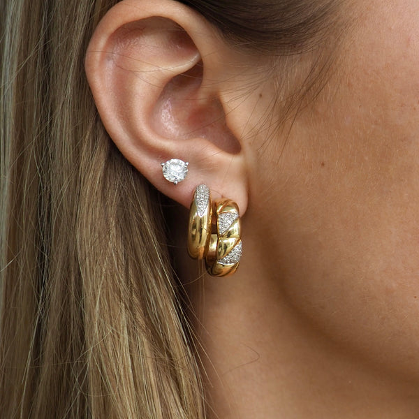 EVA GOLD HOOP EARRINGS