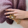 PEYTON  FLORAL PEARL STATEMENT RING