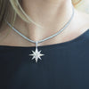 PRESLEY STERLING BURST NECKLACE