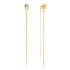 KELSEY FRONT BACK LINEAR ANCHOR CHAIN DUSTER EARRINGS