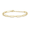 KAIA BEZEL OVAL LINK BRACELET