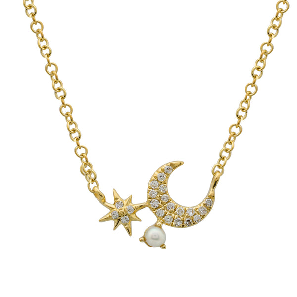 NONA MOON AND STAR NECKLACE