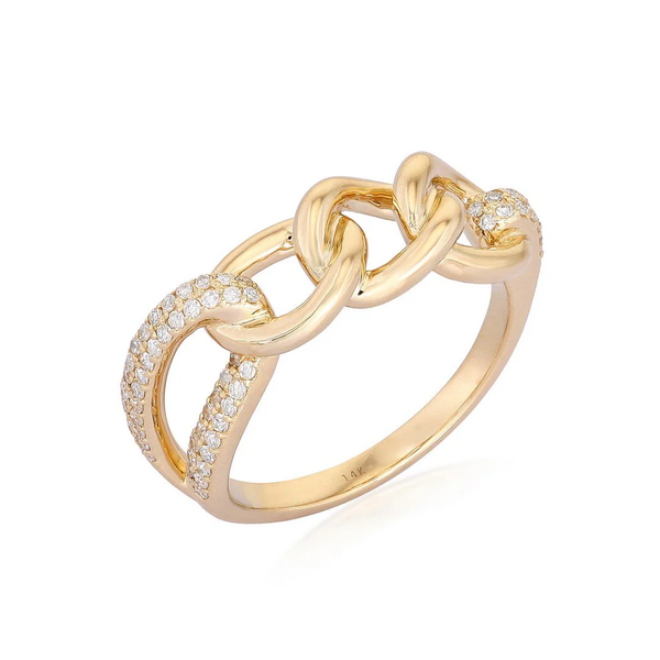 ZOE CHAIN LINK RING