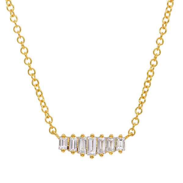 DORI BAGUETTE DIAMOND NECKLACE