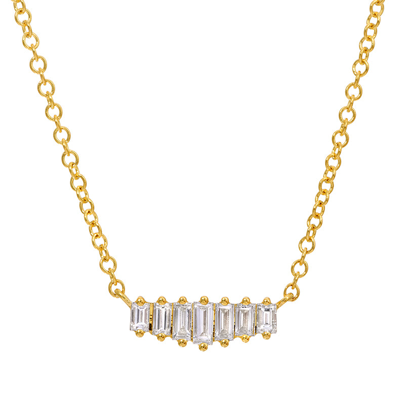 DORI BAGUETTE DIAMOND NECKLACE