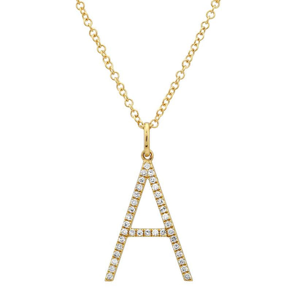 DIAMOND INITIAL LETTERS - GOLD + DIAMOND