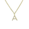 BOLD  LETTER  DIAMOND INITIAL NECKLACE