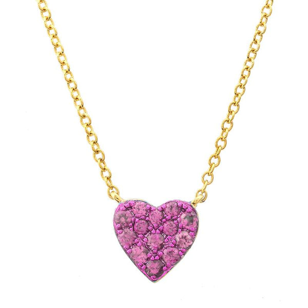 MANNY PINK HEART NECKLACE