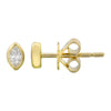 RUMOR MARQUISE SHAPE STUD EARRINGS