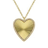 MAYSEN  FLUTED HEART  NECKLACE