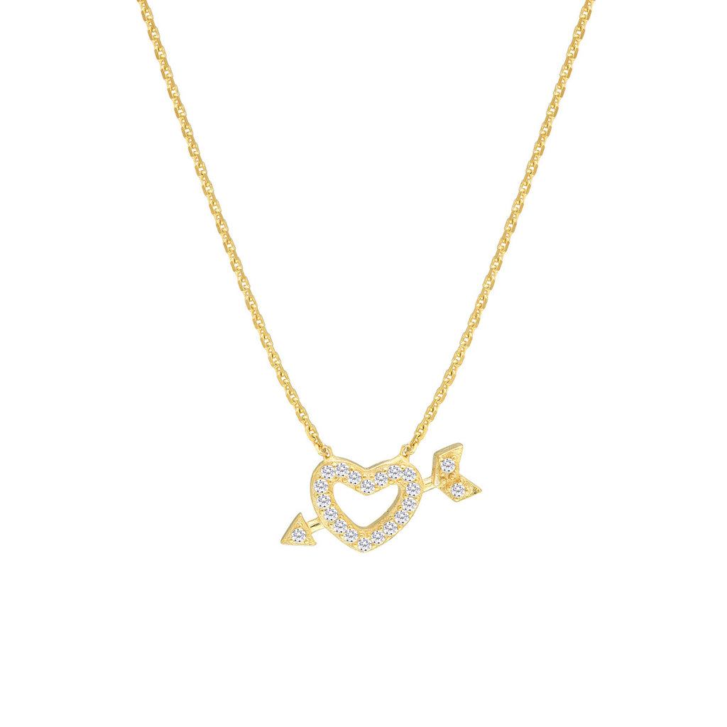 MARCI HEART + ARROW NECKLACE