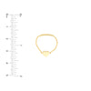 ADDISON LOVE HEART CHAIN RING